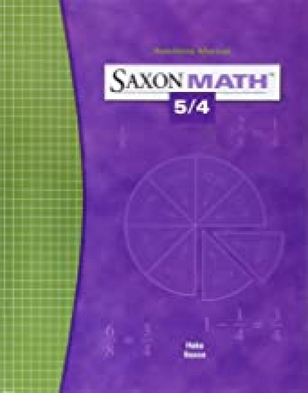 Saxon Math 5/4 3/E Solutions Manual