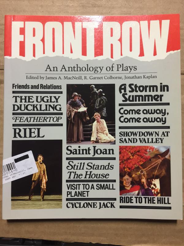 Front Row an Anthology of Plays
