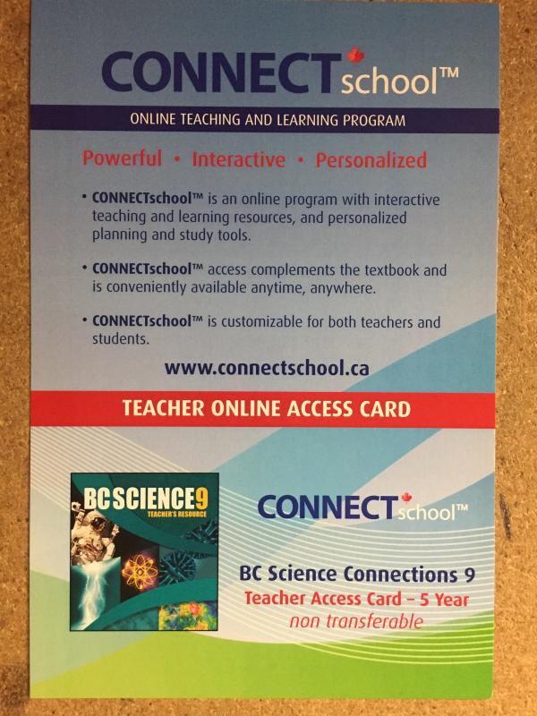 BC Science 9 Connections: Teacher 5yr Ac