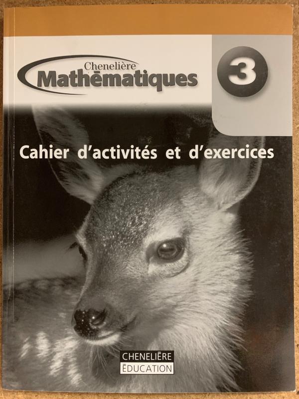 Mathematiques 3 WNCP Cahier D'activites