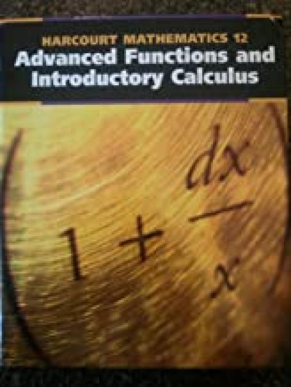 Advanced Functions & Intro Calc Harcourt