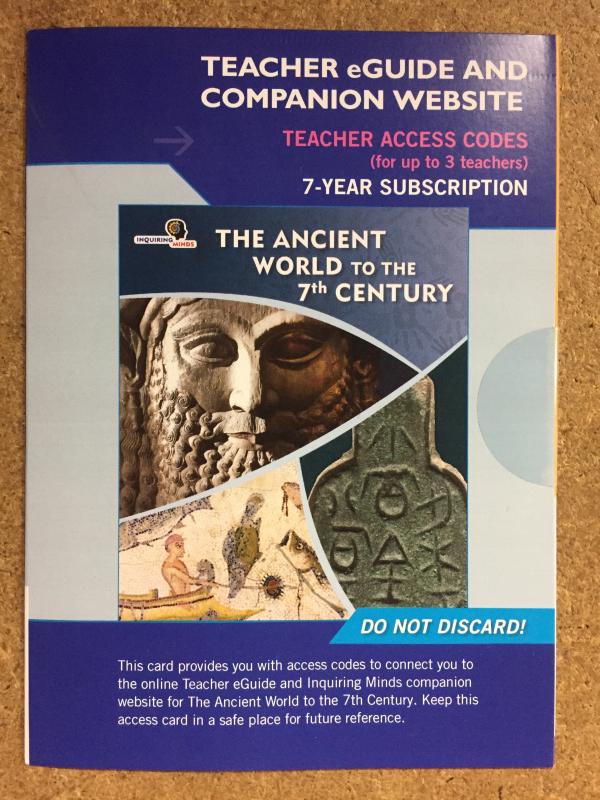 Inquiring Minds 7 Ancient World to Tegd