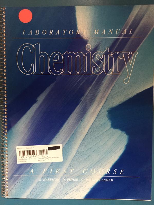 Chemistry: A First Course Lab Manual