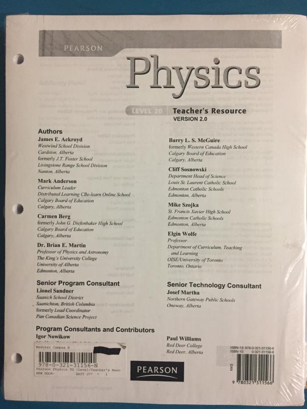 Pearson Physics TG (Level 20) Print Only