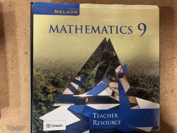 Nelson Mathematics 9 Ontario Edition TR