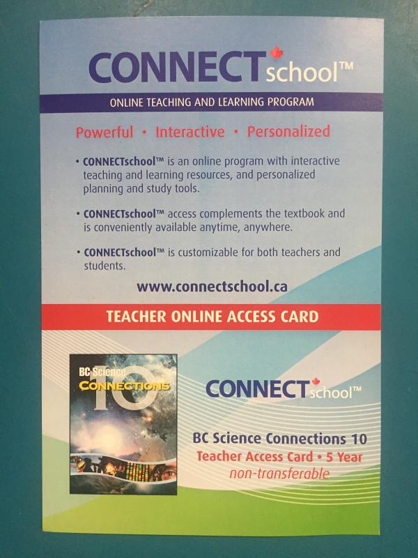 BC Science 10 Connections Teacher Access
