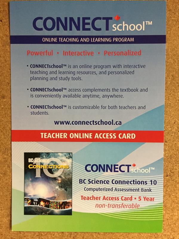 BC Science 10 Connections Testbank