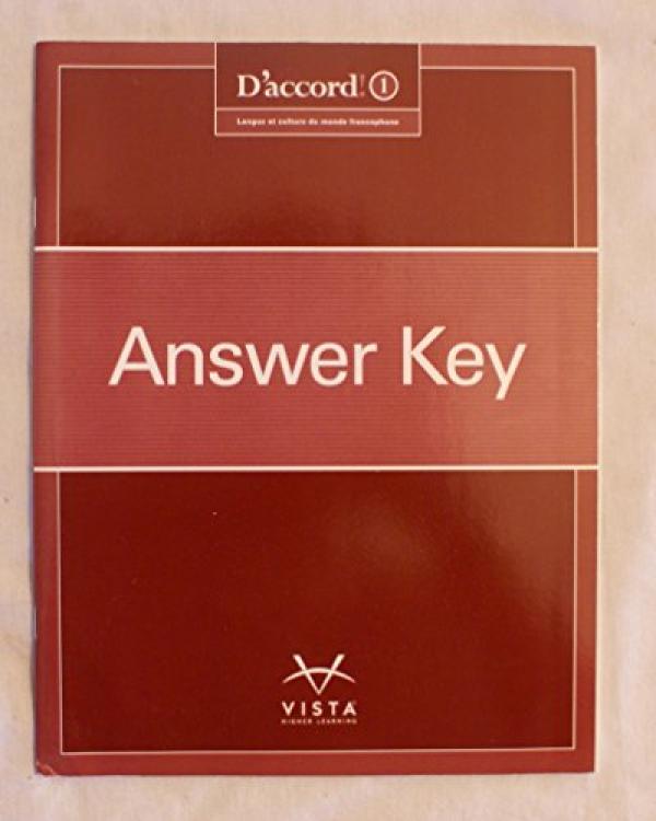 D'accord 1 (2015) Answer Key