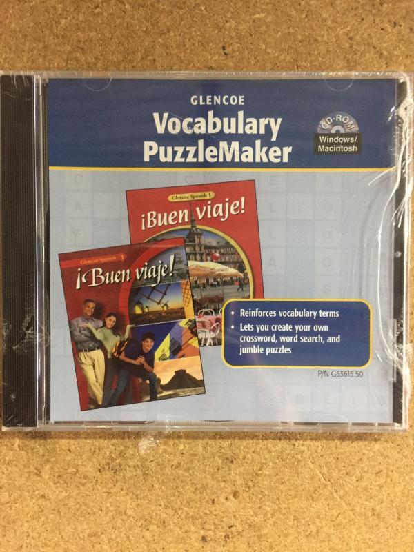 Buen Viaje Spanish 1 Vocab Puzzlemker CD