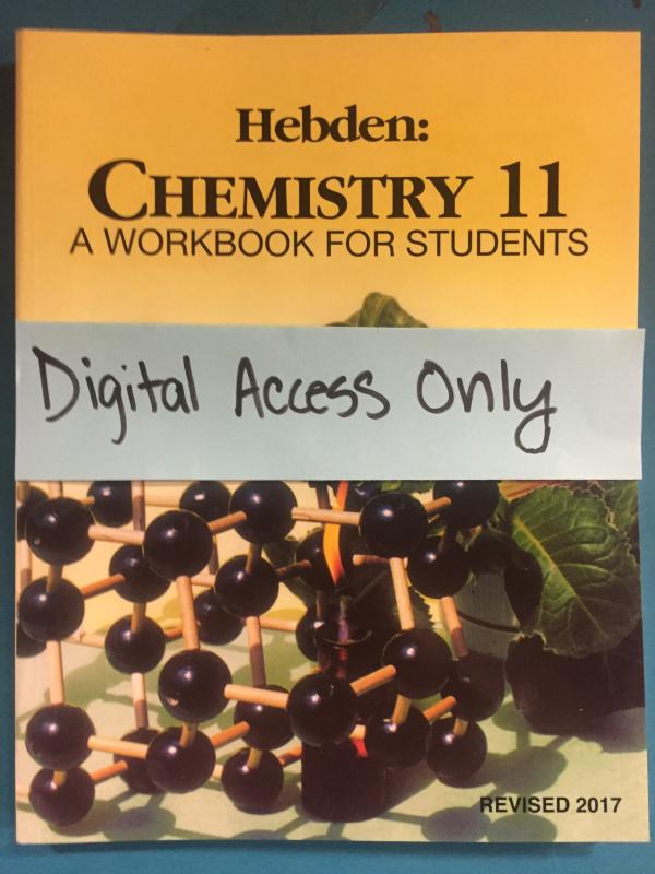 Chemistry 11 Workbook Digital Access