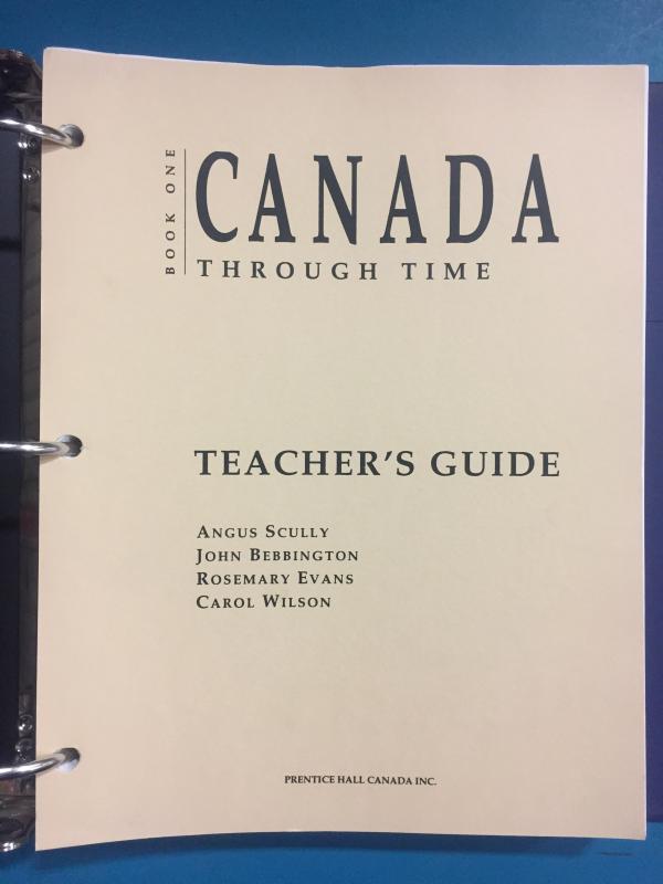 Canada Through Time Bk 1 TG