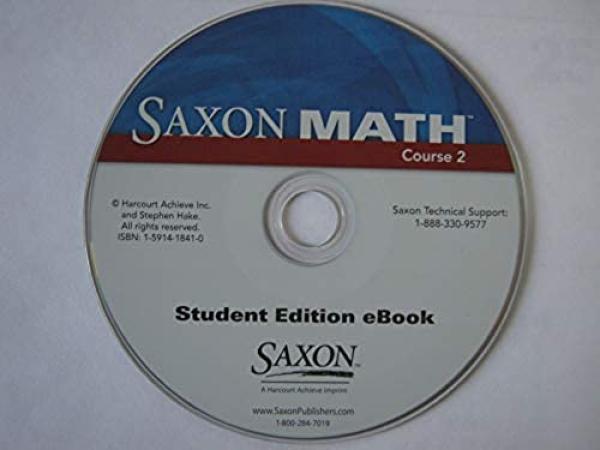 Saxon Math Course 2 Student Ebook CD