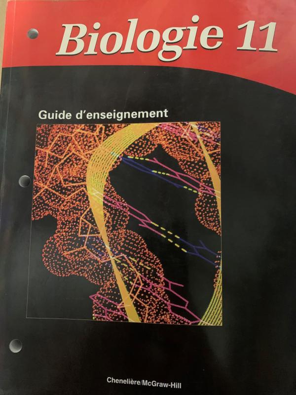 Biologie 11 Guide D'enseignement