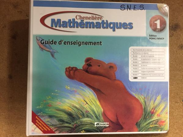 Mathematiques 1 WNCP Guide D'enseignemen