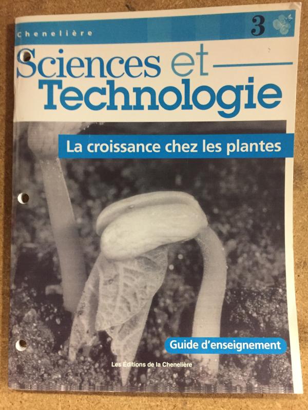 Sciences Et Tech 3: La Croissance Chez L
