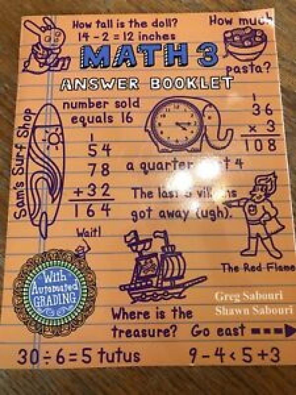 Math 3: A Teaching Textbook (Answer Book