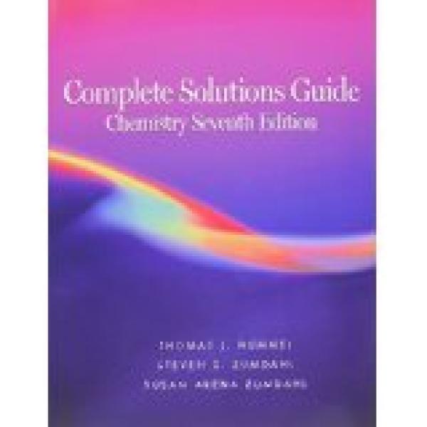 Chemistry 7/Ed Instructor's Sol Manual