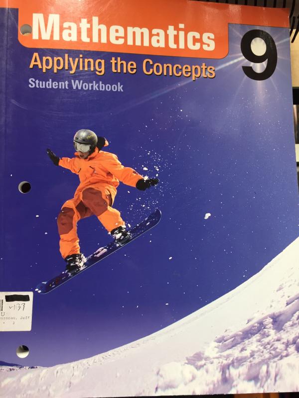 Mathematics Applying the Concepts 9 WB