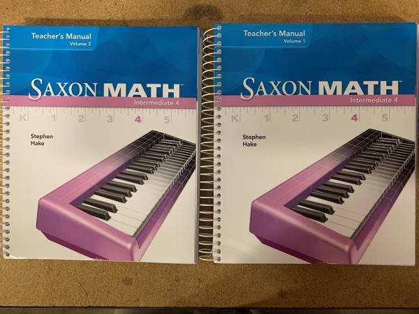 Saxon Math Intermediate 4, Volumes 1 & 2