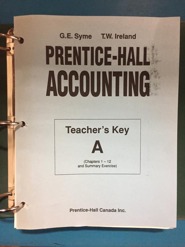 PH Accounting 1: TCHR Key A