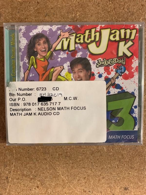 Math Focus K Mathjam Audio CD