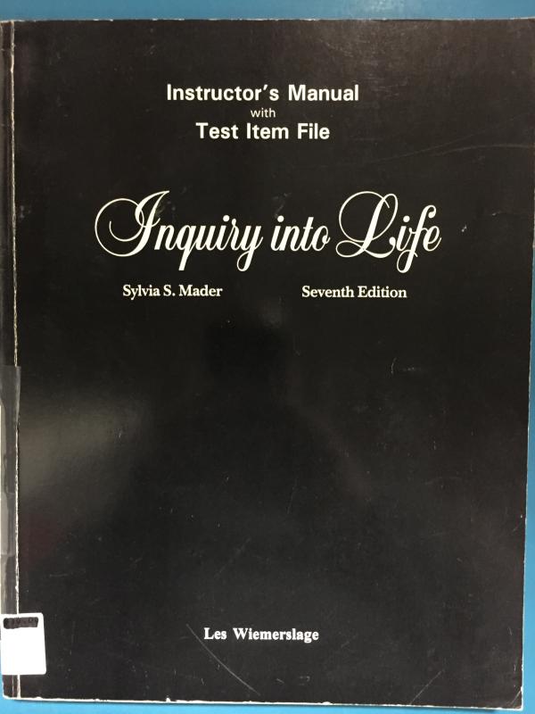 Inquiry into Life 7/Ed Instructor Man