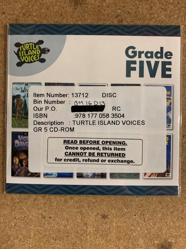 Turtle Island Grade 5 CD-Rom