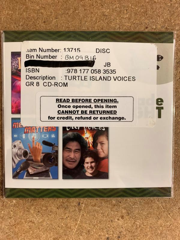 Turtle Island Grade 8 CD-Rom