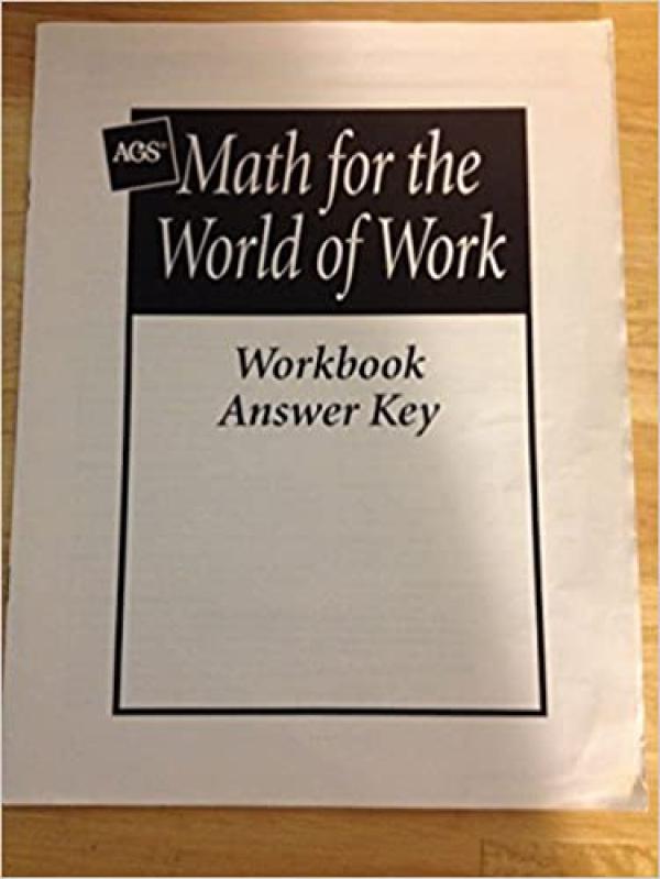 Math for the World of Work WB Answer Key