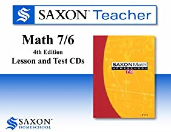 Saxon Math 7/6: Homeschool Teacher CD