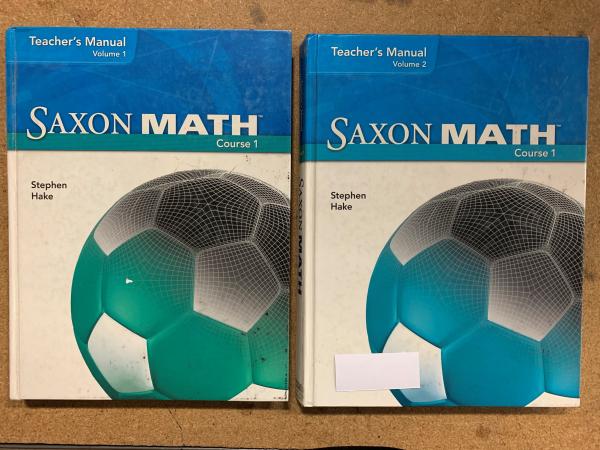 Saxon Math Course 1 TM Set (2 Volumes)