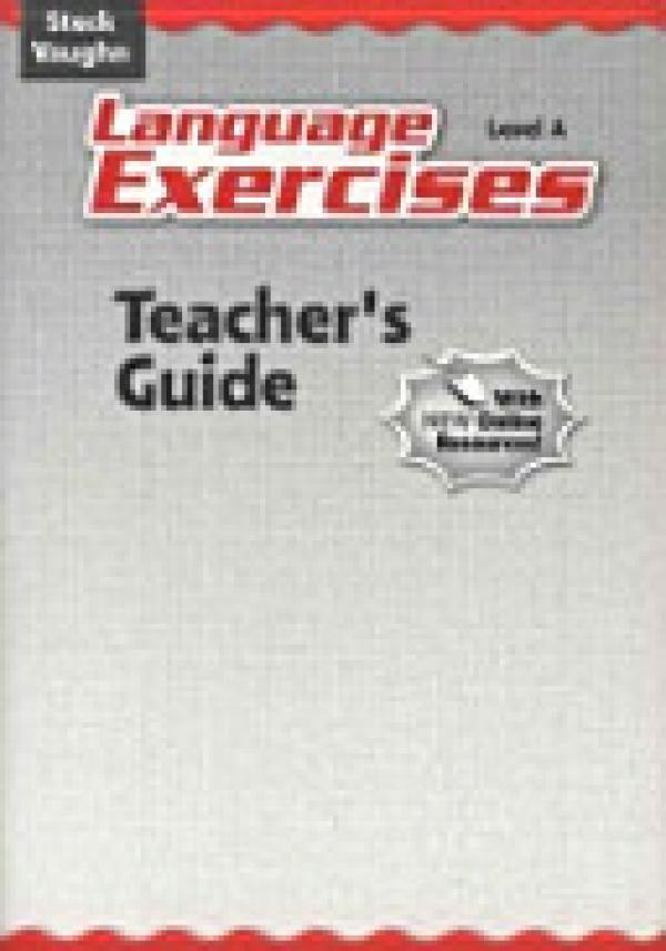 Steck-Vaughn Language Exercises LVL A TG