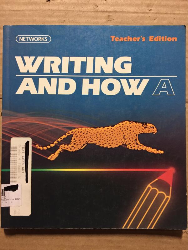 Writing and How A: Teacher's Ed-Networks