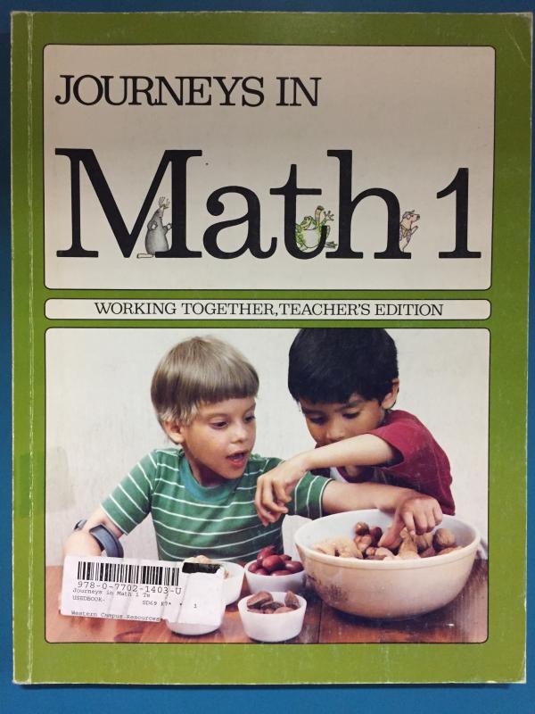 Journeys in Math 1 Working Together Te