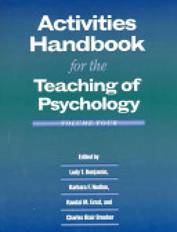 Activities Handbook for Teaching Psychol