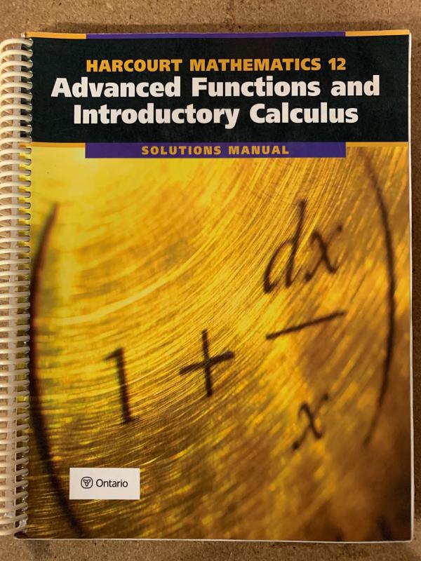 Advanced Functions & Intro Calc SM
