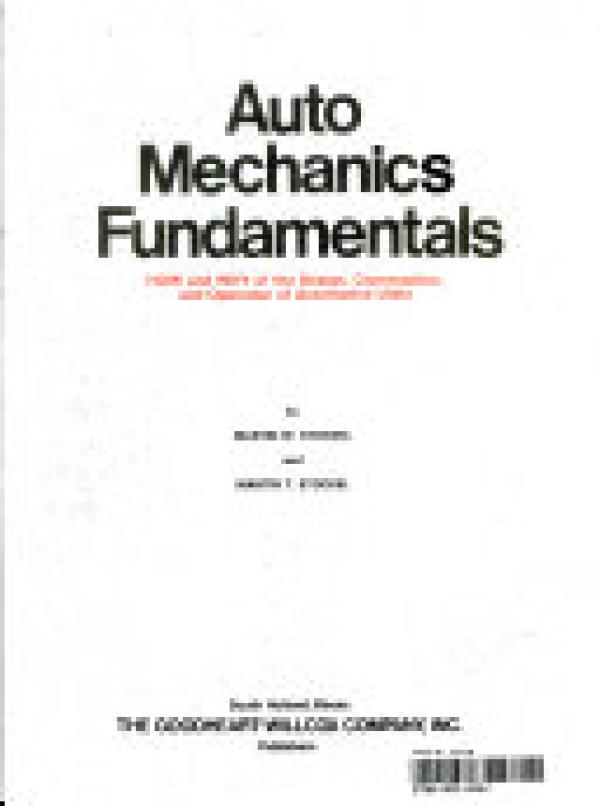 Auto Mechanics Fundamentals 5/E
