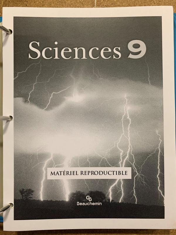 Sciences 9 French/E Blackline Masters