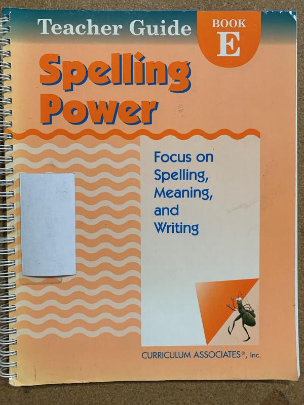 Spelling Power: Focus on Spelling LVL E