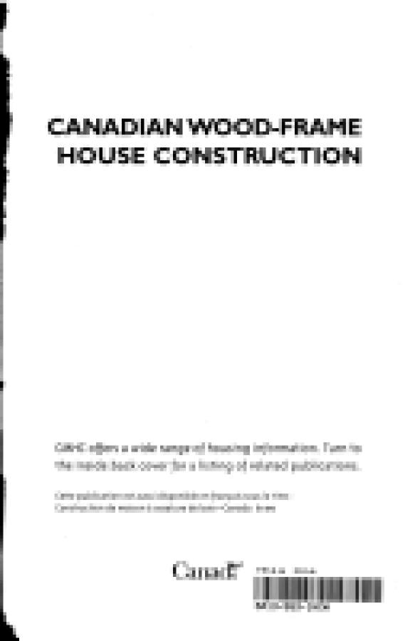 Canadian Wood-Frame House Construction