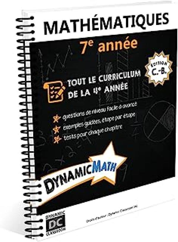 BC Grade 7e Mathematiques Easy Math Guid