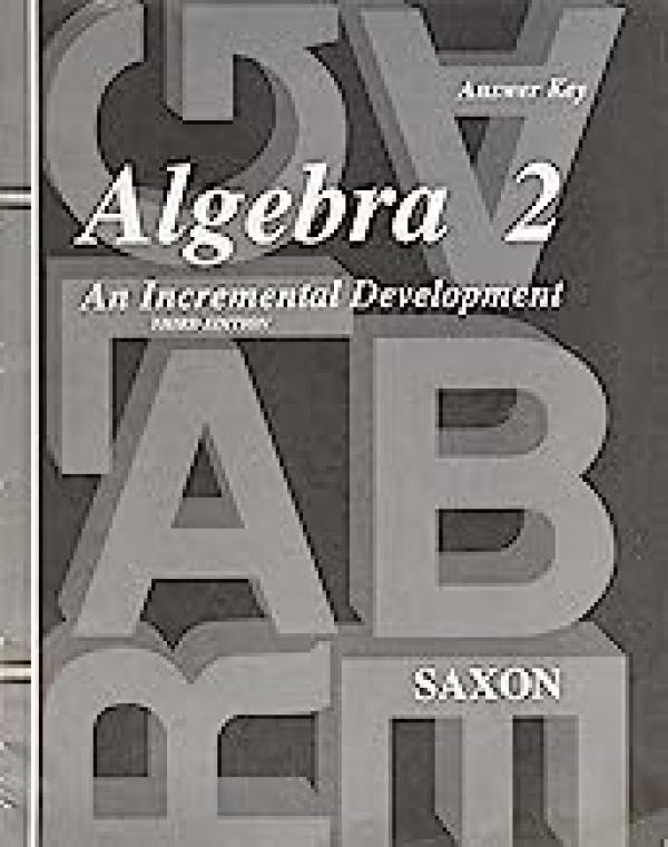 Saxon Algebra 2 3/E Answer Key