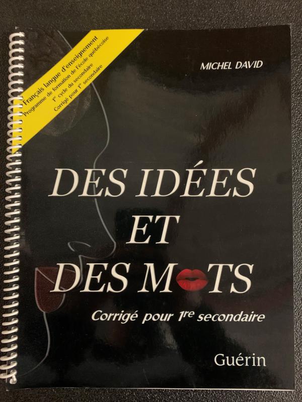 Des Idees Et Des Mots Corrige