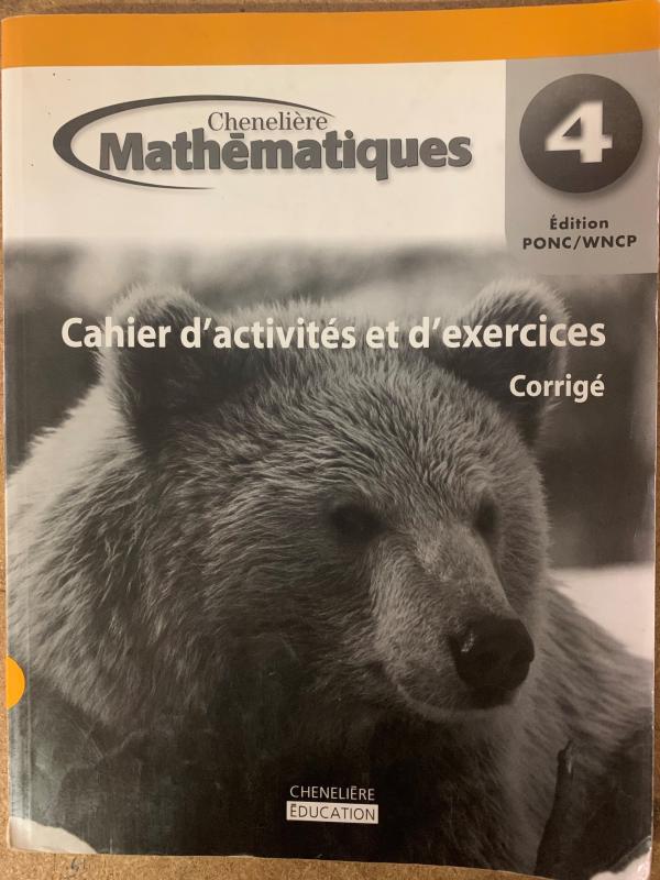 Mathematiques 4 WNCP Workbook Te