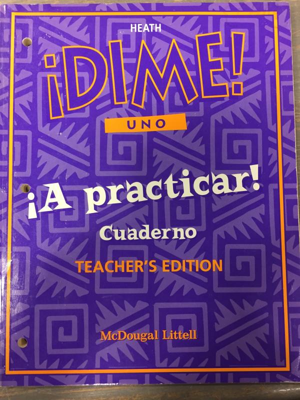 Dime Uno Mini Practicar Cuaderno Te
