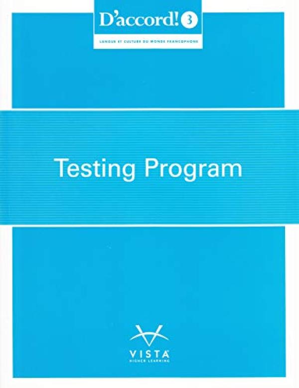 D'accord! 2019 Level 3 Testing Program