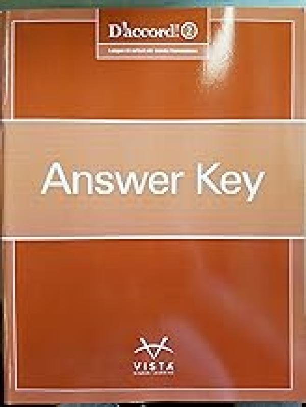 D'accord 2 (2015) Answer Key