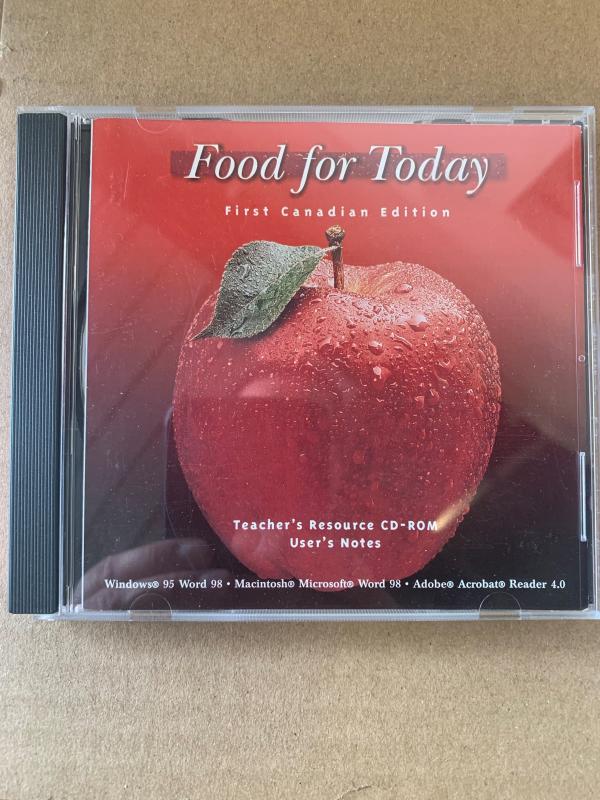 Food for Today 1/E CDN Te CD