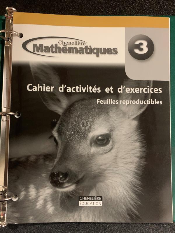 Mathematiques 3 WNCP Feuilles Reproducti