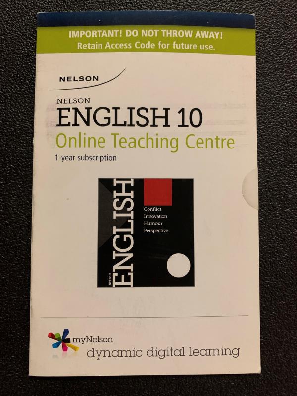 Nelson English 10 Online Teaching Centre